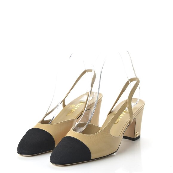 Chanel  Goatskin Grosgrain Cap Toe - Picture 1 of 13